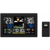 SOLIGHT TE81XL METEOSTANICA, XL FAREBNY LCD, TEPLOTA, VLHKOST, TLAK, RCC, CIERNA vystavený kus