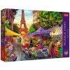 Trefl Puzzle Premium Plus - Čajový čas: Kvetinový trh, Paríž 1000 dielikov 68,3x48cm