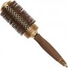 Olivia Garden Expert BlowOut Shine Wavy Bristles Gold Brown keramická kefa na fúkanie hnedo-zlatá 45 mm