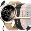 SMARTWATCH DÁMSKE HODINKY POĽSKÉ MENU KONVERZÁCIE NOTIFIKÁCIE ŠPORT 4 PÁSKY