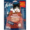 FELIX maškrty pre mačky Tasty Nuggets bohaté na hovädzie, s jahňacím 6x180 g
