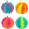 Teddies Loptička antistresová mačkacia chlpatá dúhová 15cm, 4 farby