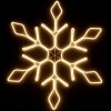 PROFI vianočné LED neónové osvetlenie vonkajšie - vločka 65 cm s prepojovacím systémom bílá studená