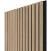 WALL CONCEPT akustický panel Dub Butterscotch, čierny filc + MDF, 2750x604x21 mm, 1,66 m2