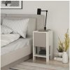 Asir Nočný stolík EMA 55x30 cm biela/béžová AS0641 + záruka 3 roky zadarmo