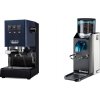 Gaggia New Classic E24 BC, blue + Rancilio Rocky Doserless