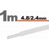SOLEX Zmršťovacia trubička 4,8mm/2,4mm DRS4,8-2,4/WH biela