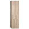 AQUALINE - ZOJA/KERAMIA FRESH skrinka vysoká 50x184x29cm, dub platin, zásuvky 51296