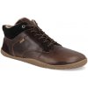 Barefoot pánske zimné topánky Develab - Mid Cut Sneaker šnúrky WR hnede