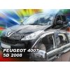 Deflektory PEUGEOT 4007 od 2008 + zadné deflektory