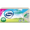 Zewa Eco Comfort 3-vrstvové papierové vreckovky bez zápachu 90 ks