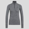 Odlo Dámska termobielizeň BL TOP turtle neck l/s half zip MERINO 200