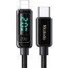 Mcdodo CA-8810 USB-C to Lightning cable, 36W, 1.2m (black)