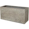 KV-4 KVETINÁČ HRANTÍK GRANITE 80x30x41 UMELÝ KAMEŇ BÉŽOVO-SIVÝ