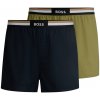 BOSS - trenky 2PACK natural pure cotton dark & green color combo (HUGO BOSS)-L (90-98 cm)