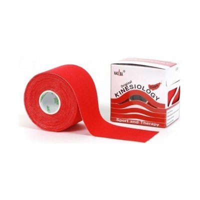 NASARA Kinesiology Tape, tejpovacia páska červená 5cm x 5m