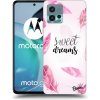 Picasee silikónový čierny obal pre Motorola Moto G72 - Sladké sny