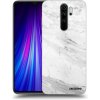Picasee silikónový prehľadný obal pre Xiaomi Redmi Note 8 Pro - White marble
