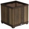 Keter Kvetináč Deco Square walnut 45,5 x 45,5 x 45,5 cm hnedý