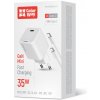 AC nabíjačka ColorWay GaN Mini 35W PD Port PPS USB-C biela, kábel Type-C (CW-CHS056PDC-WT)