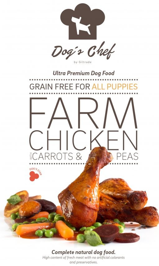 Dog\'s Chef Farm Chicken with Carrots & Peas Puppy 2 kg