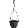 Prosperplast Kvetináč závesný plast Splofy Round W antracitová 27cm 45715
