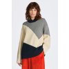 SVETER GANT COLOUR BLOCK COTTON C-NECK EVENING BLUE