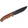 ESEE Knives ESEE-6P-TG Gunsmoke Plain Edge, Black Sheath, Clip Plate Nôž ESEE 6 6PB-011 1095, Canvas Micarta 3D Handle, Black Sheath