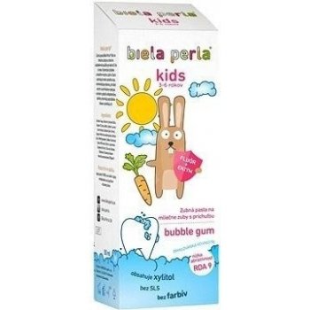 Biela perla Detská zubná pasta kids bubble gum, 3 – 6 rokov 50 ml