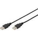 Digitus AK-300101-010-S USB 2.0 zástrčka A - USB 2.0 zástrčka A, 1m, černý