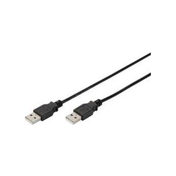 Digitus AK-300101-010-S USB 2.0 zástrčka A - USB 2.0 zástrčka A, 1m, černý