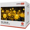 Solárna LED girlanda do záhrady 19m, 100 LED solárnych gúľ SuperLED