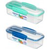 SISTEMA Olovrantový box To Go Snack Attack s oddelenou priehradkou 410 ml, zelená