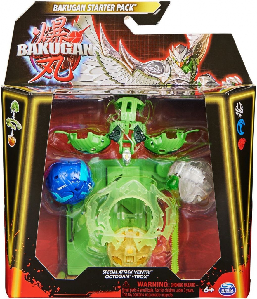 Bakugan Startovací sada speciální útok S6 Ventri Octogan Trox