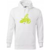 Crosska zelená - Mikina pánska Cape s kapucňou - 2XL ( Biela )