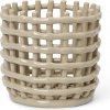 ferm LIVING Ceramic Basket Keramický košík malý, kašmírový 1104263773