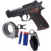 Policajná pištoľ s doplnkami