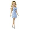 Mattel Barbie modelka šaty s modrými mašlami