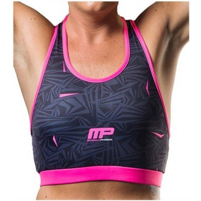 MusclePharm CROPTOP DAZZLE černo růžový