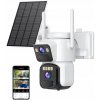 Reobiux Vonkajšia Wi-Fi Kamera 2,5K – Duálny Objektív, Solárny Panel