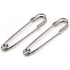 Ozdobný spínací špendlík kilt 13x65 mm - platina (10 ks)