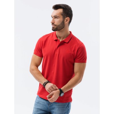 Ombre Clothing pánske Basic polo triko Douglas červené