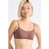 Soft podprsenka organic GO Daily Cotton TOP bez zapínania hnedá L
