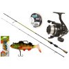 WIZARD - Prívlačový set Prút Fine UL Spin 1,5-5 g 1,85 m + Navijak Black Evo