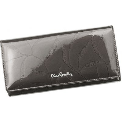 Pierre Cardin Sivá dámska lakovaná kožená peňaženka