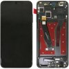 Huawei Honor 8X - LCD displej + Dotykové sklo + rám Farba: Čierna