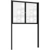 PROCITY Vonkajšia elegantná vitrína Tradition, 18 x A4 dvojkrídla, vrátane stĺpikov, čierna