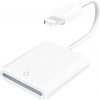AppleKing Čítačka SD kariet s lightning konektorom pre iPhone / iPad - biela - možnosť vrátiť tovar ZADARMO do 30tich dní
