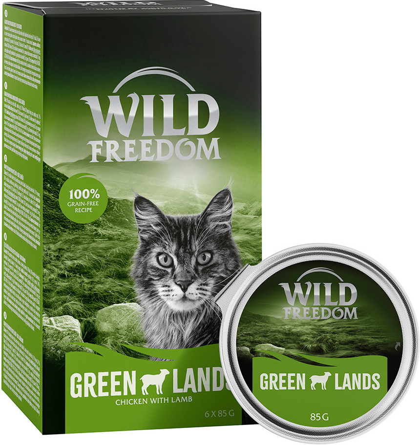 Wild Freedom Adult green lands jahňacie a kuracie 6 x 85 g