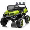 JOKO Elektrické autíčko Mercedes Benz Unimog 4x4, penové kolesá, kožené sedadlo, zelené